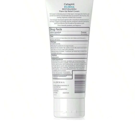 NWT Cetaphil Restoraderm Eczema Flare Up Relief Cream - Picture 2 of 9
